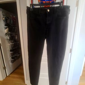 American Eagle super super stretch x jeans size 12 black